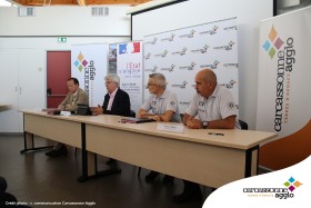 Signature du protocole local de sécurité des transports de voyageurs entre Carcassonne Agglo la RTCA et la police nationale le 17 Septembre 2019 (1).jpg